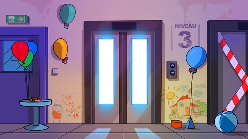 Animation Michou - Elevator réalisé par Timothey